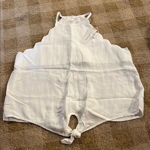 Francesca's Collections White Halter Tank Top